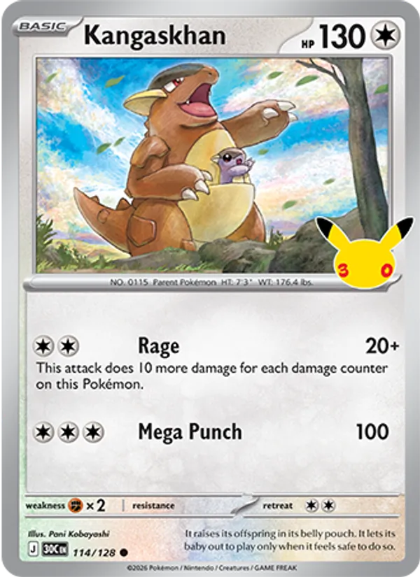 Kangaskhan (30th Celebration #114/128)