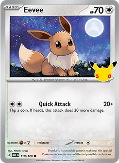 Eevee (30th Celebration #118/128)