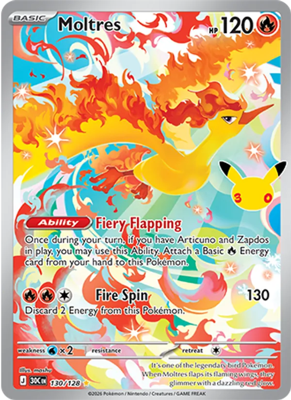 Moltres (30th Celebration #130/128)