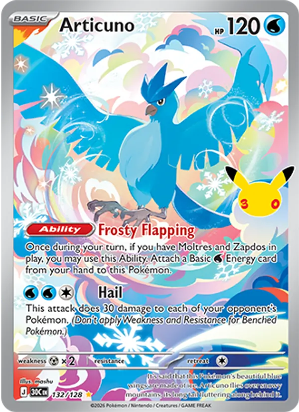 Articuno (30th Celebration #132/128)