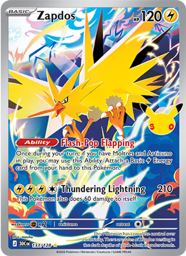 Zapdos (30th Celebration #133/128)
