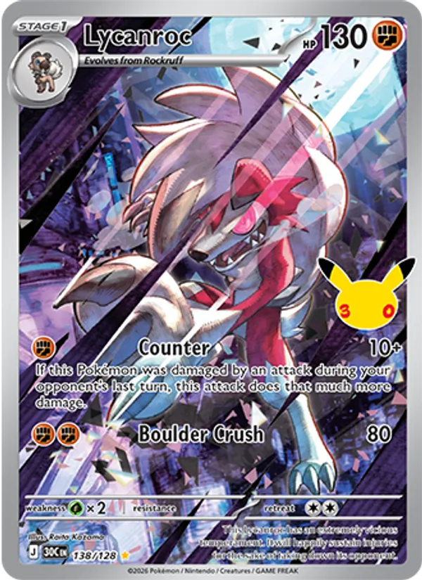 Lycanroc (30th Celebration #138/128)