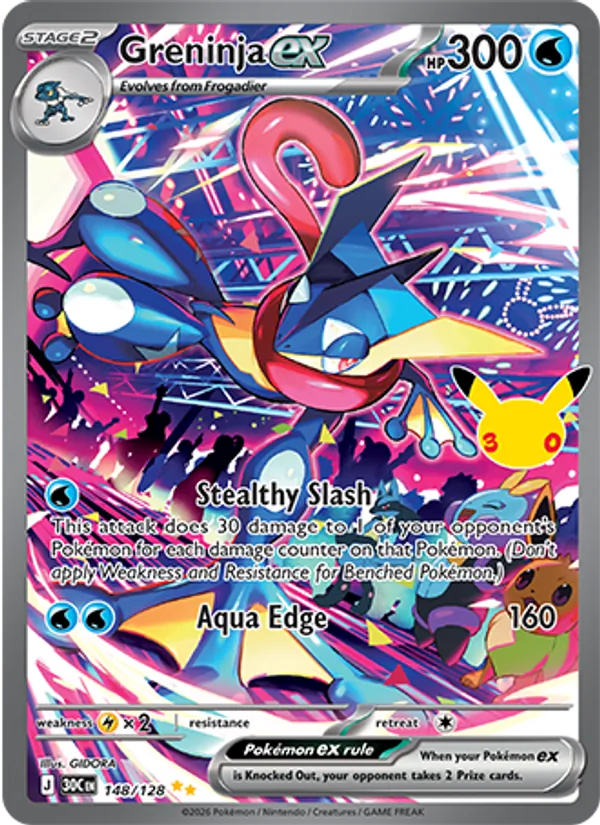 Greninja ex (30th Celebration #148/128)