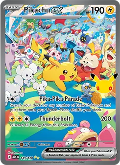 Pikachu ex (30th Celebration #149/128)