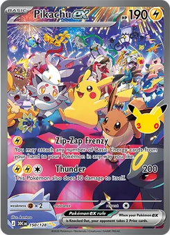 Pikachu ex (30th Celebration #150/128)