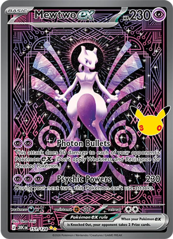 Mewtwo ex (30th Celebration #151/128)