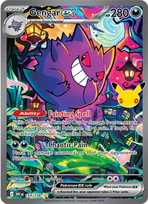 Gengar ex (30th Celebration #154/128)