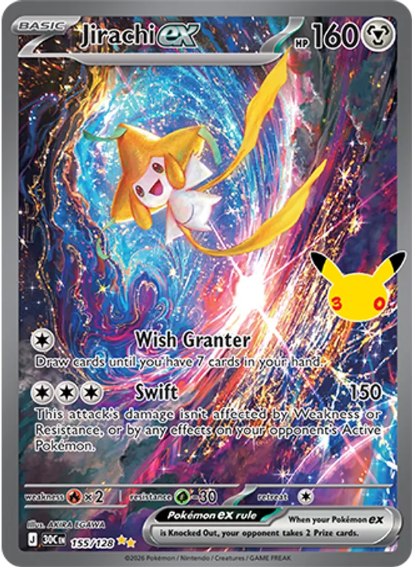 Jirachi ex (30th Celebration #155/128)