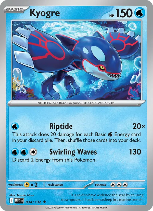Kyogre (Mega Evolution #034/132)