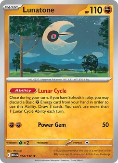 Lunatone (Mega Evolution #074/132)