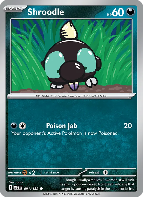 Shroodle (Mega Evolution #091/132)