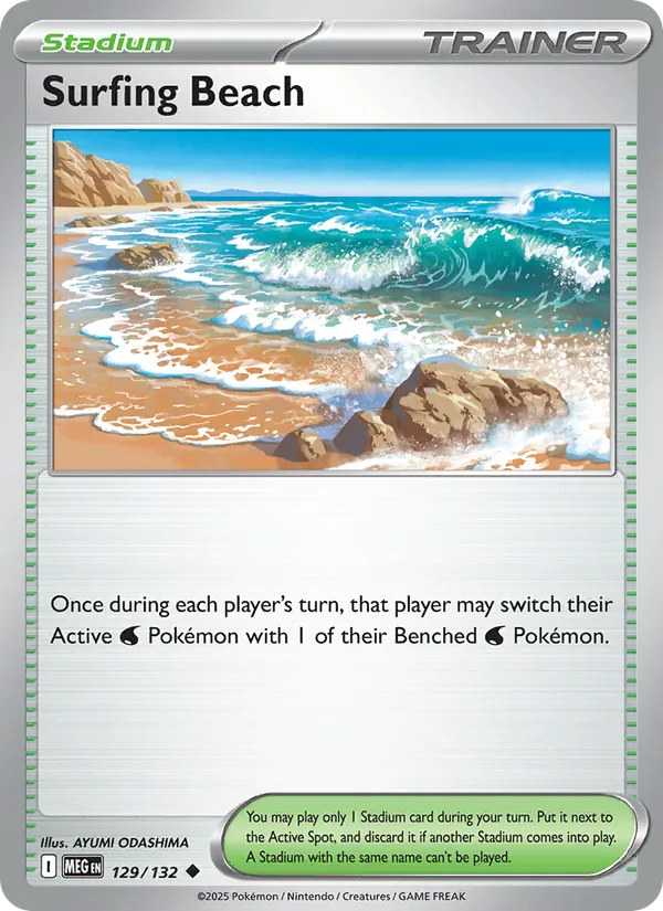 Surfing Beach (Mega Evolution #129/132)