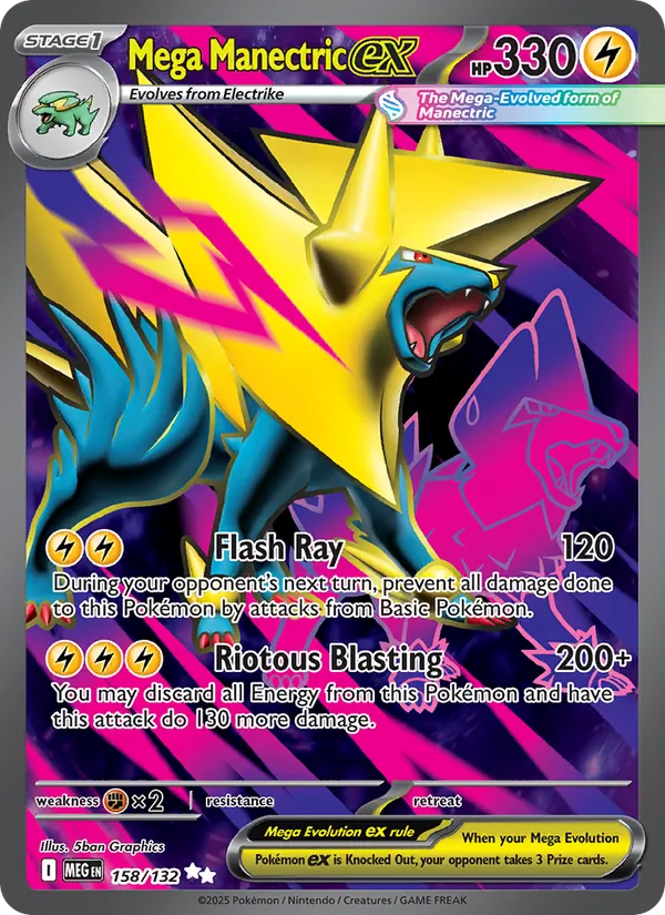 Mega Manectric ex (Mega Evolution #158/132)