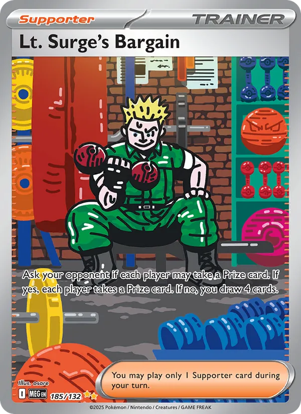 Lt. Surge's Bargain (Mega Evolution #185/132)
