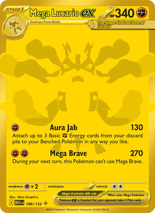 Mega Lucario ex (Mega Evolution #188/132)