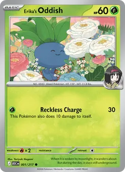 Erika's Oddish (Ascended Heroes #001/217)