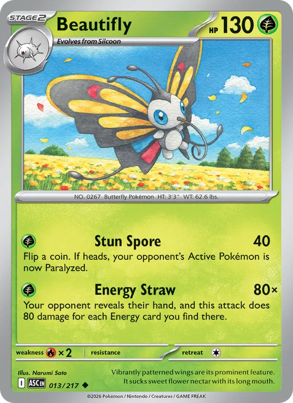 Beautifly (Ascended Heroes #013/217)