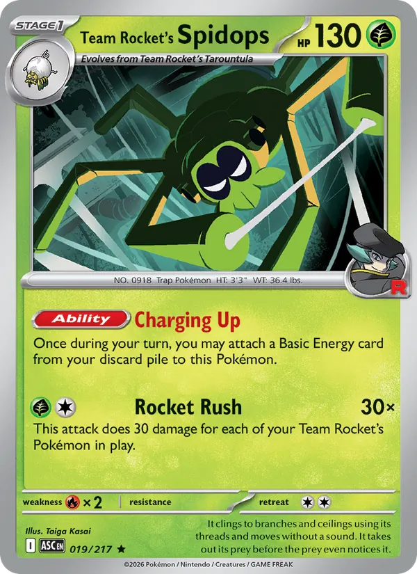 Team Rocket's Spidops (Ascended Heroes #019/217)