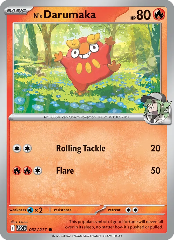 N's Darumaka (Ascended Heroes #032/217)