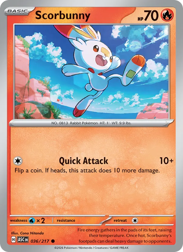 Scorbunny (Ascended Heroes #036/217)