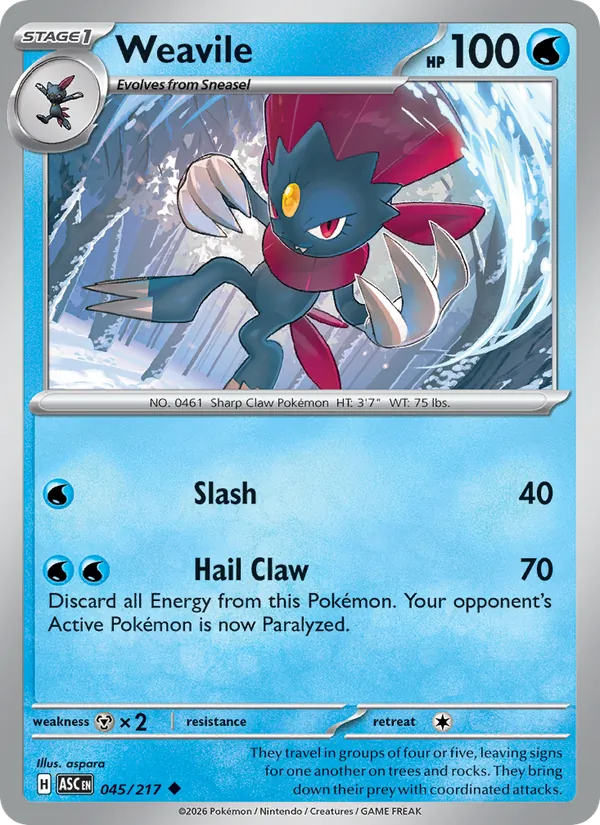 Weavile (Ascended Heroes #045/217)