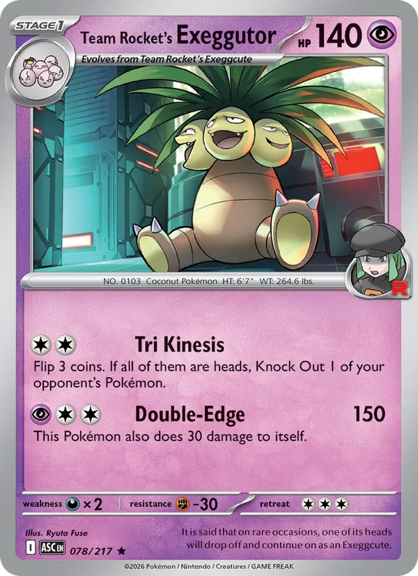 Team Rocket's Exeggutor (Ascended Heroes #078/217)