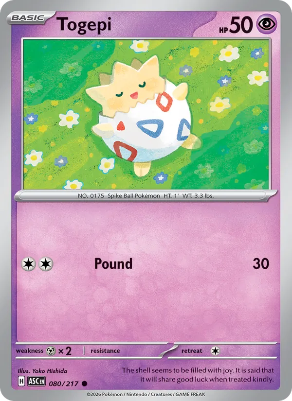 Togepi (Ascended Heroes #080/217)