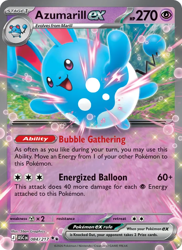 Azumarill ex (Ascended Heroes #084/217)