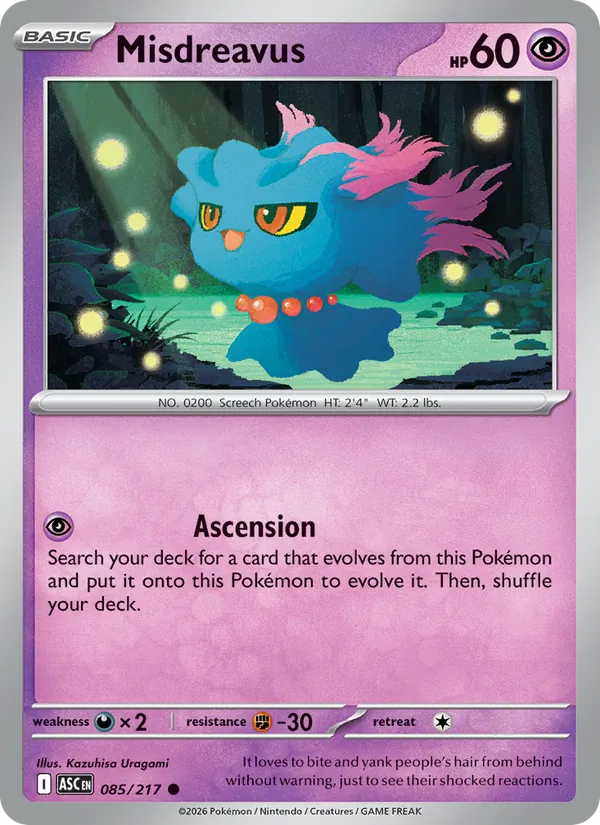 Misdreavus (Ascended Heroes #085/217)