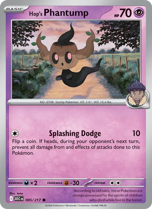 Hop's Phantump (Ascended Heroes #095/217)