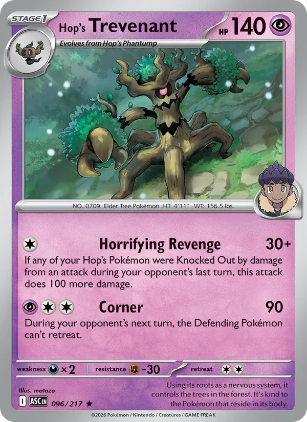 Hop's Trevenant (Ascended Heroes #096/217)