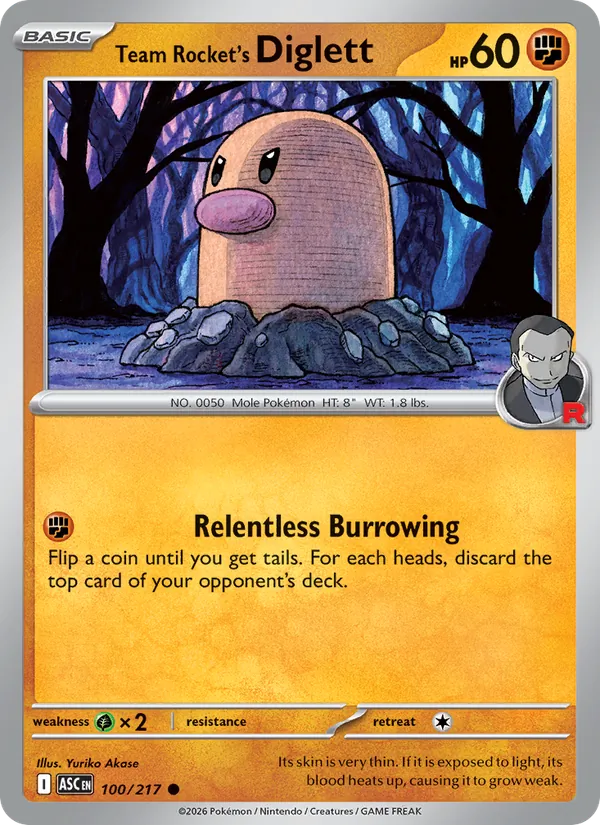 Team Rocket's Diglett (Ascended Heroes #100/217)