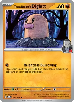 Team Rocket's Diglett (Ascended Heroes #100/217)