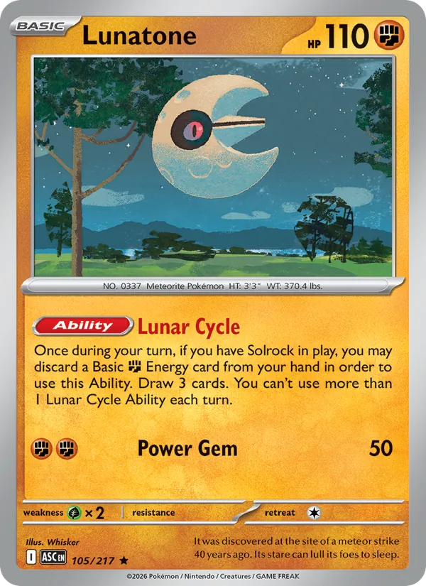 Lunatone (Ascended Heroes #105/217)