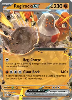 Regirock ex (Ascended Heroes #107/217)