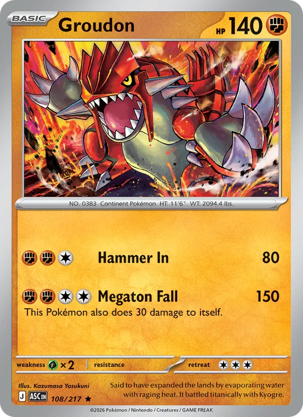 Groudon (Ascended Heroes #108/217)