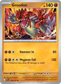 Groudon (Ascended Heroes #108/217)