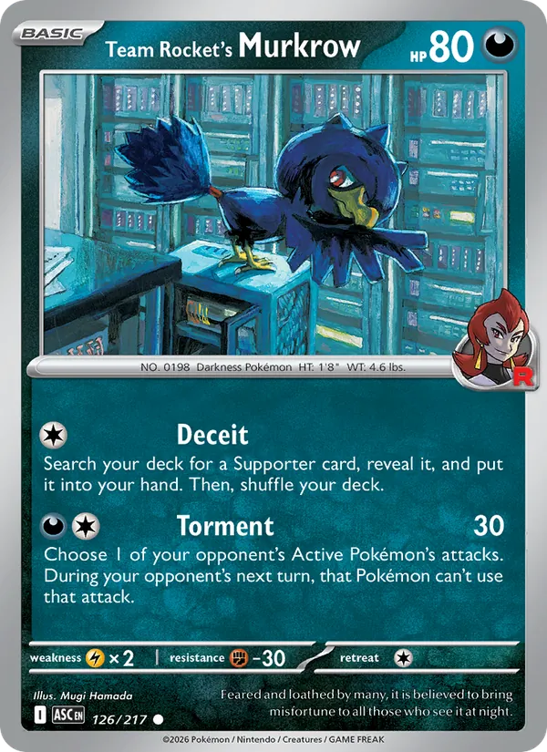 Team Rocket's Murkrow (Ascended Heroes #126/217)