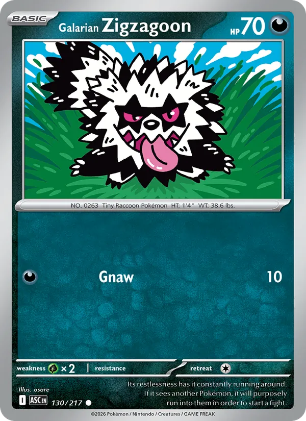 Galarian Zigzagoon (Ascended Heroes #130/217)