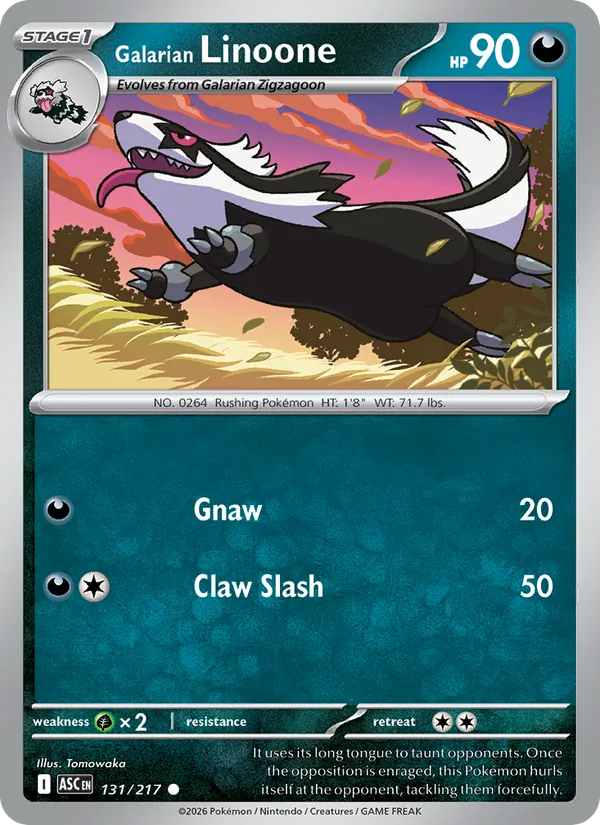Galarian Linoone (Ascended Heroes #131/217)