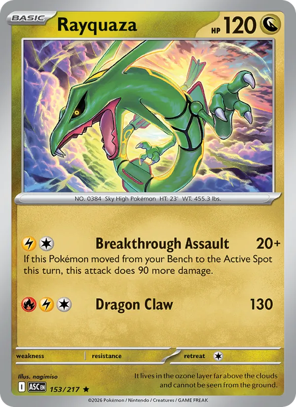Rayquaza (Ascended Heroes #153/217)