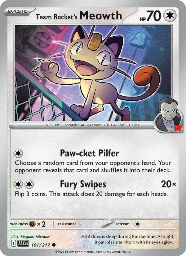 Team Rocket's Meowth (Ascended Heroes #161/217)