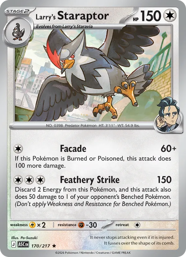 Larry's Staraptor (Ascended Heroes #170/217)