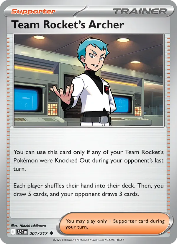 Team Rocket's Archer (Ascended Heroes #201/217)