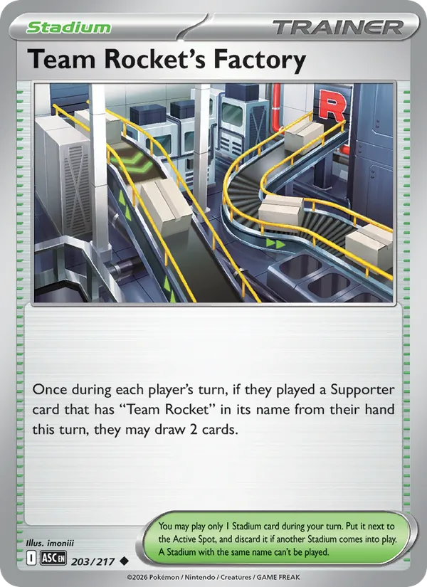 Team Rocket's Factory (Ascended Heroes #203/217)