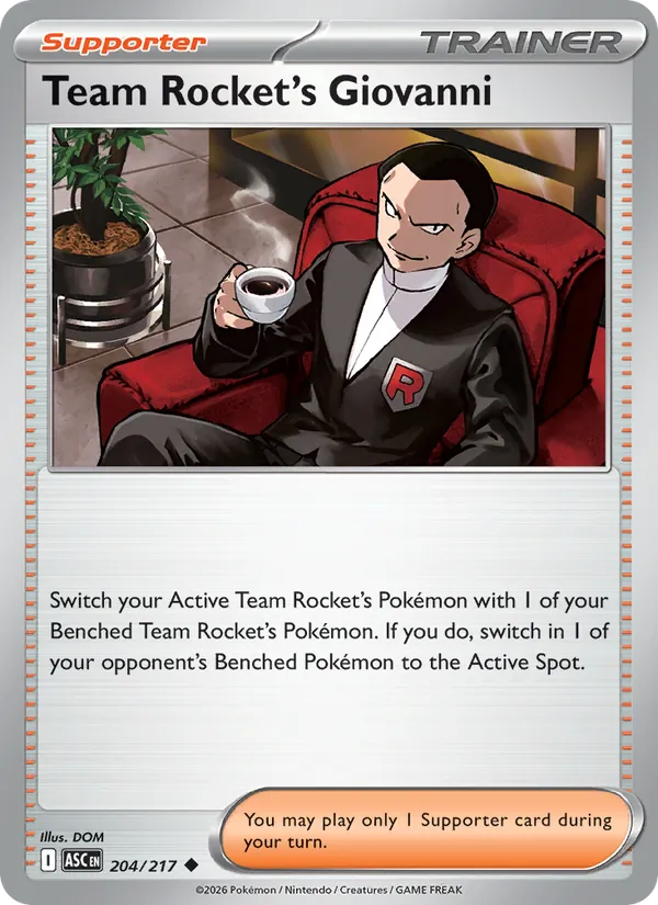 Team Rocket's Giovanni (Ascended Heroes #204/217)