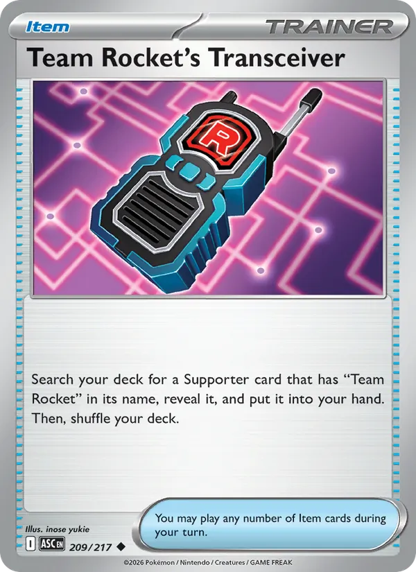 Team Rocket's Transceiver (Ascended Heroes #209/217)
