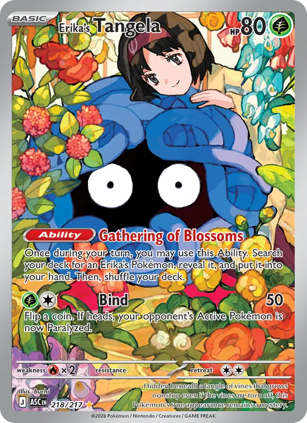 Erika's Tangela (Ascended Heroes #218/217)