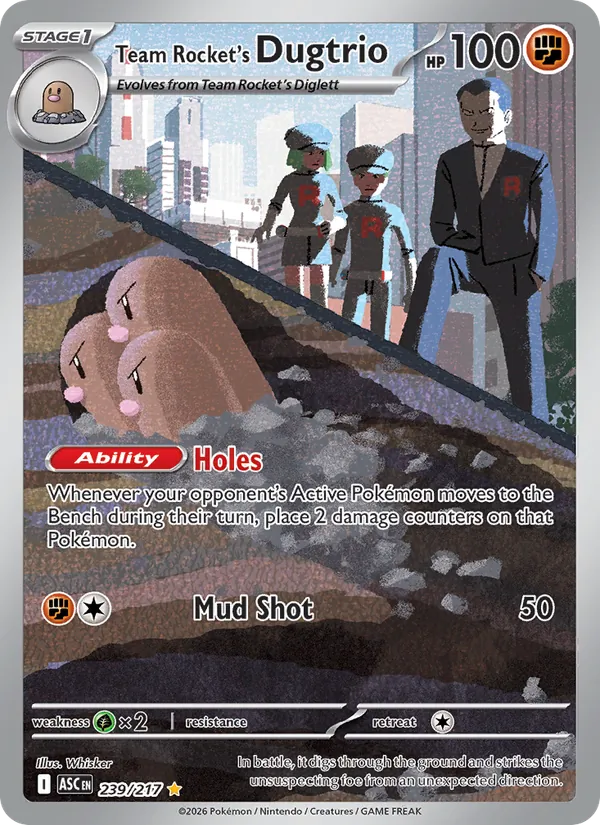 Team Rocket's Dugtrio (Ascended Heroes #239/217)