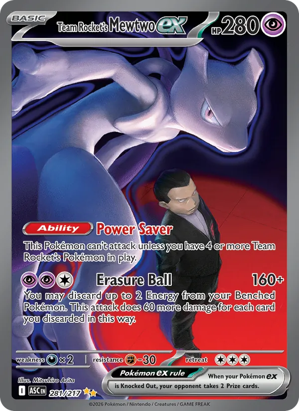 Team Rocket's Mewtwo ex (Ascended Heroes #281/217)